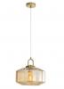 CLARISE AMBER Geometric Glass Pendant